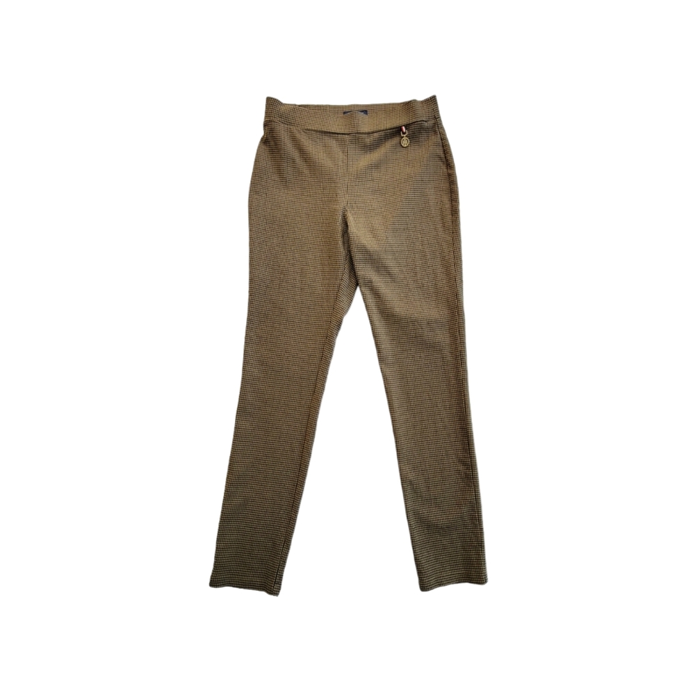 🌼 Tommy Hilfiger Neutral Plaid Trousers Pants Size 8
